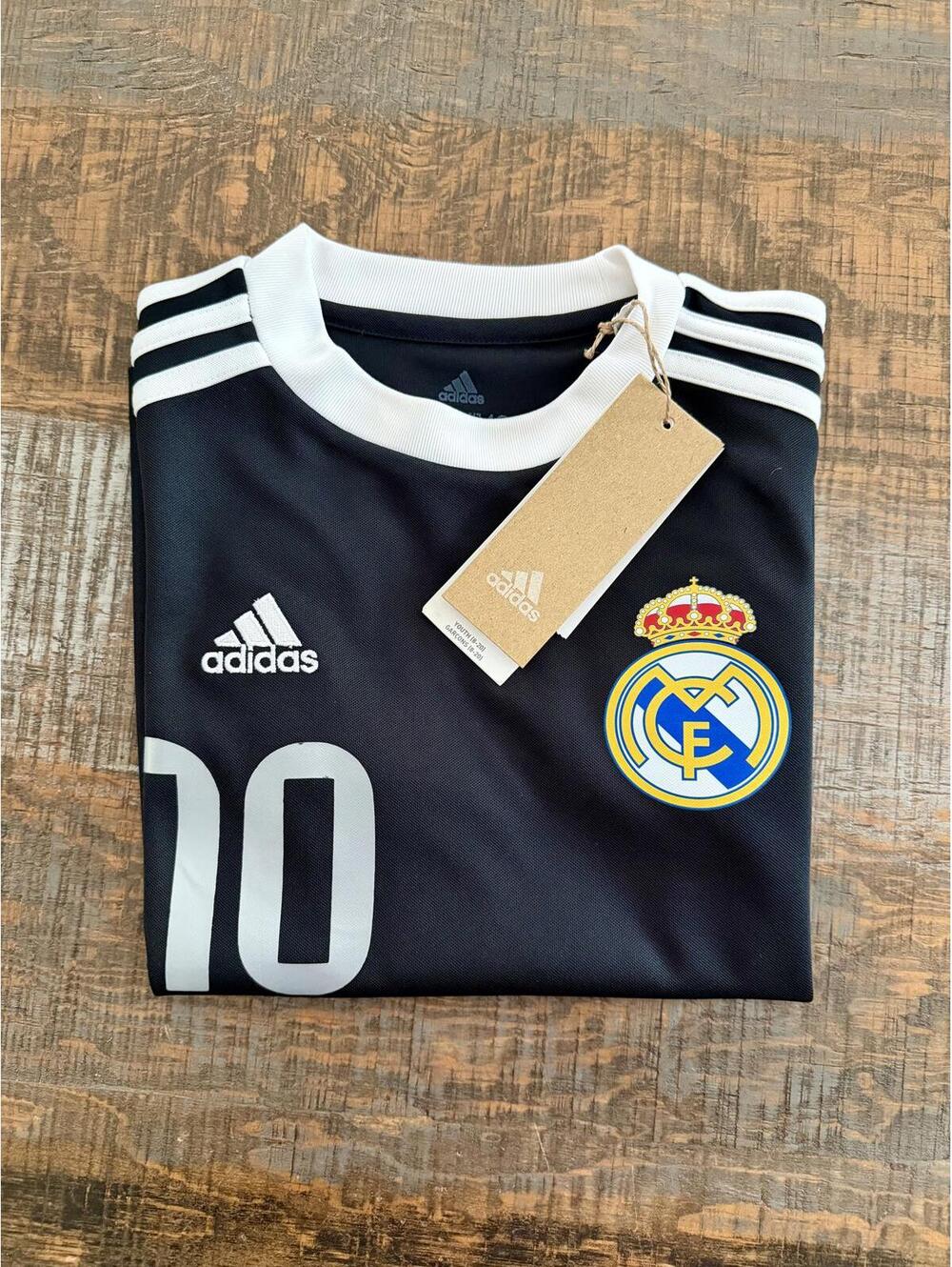 Mbappe #10 Adidas Real Madrid Black Jersey for Youth/Boys S (9/10 years)